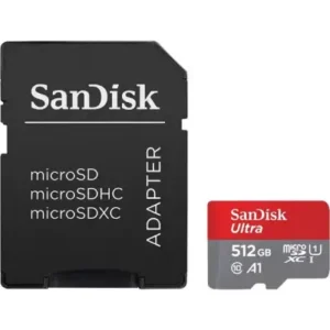 SanDisk Ultra microSD UHS-I com adaptador 150 MB/S 512 GB - SDSQUAC-512