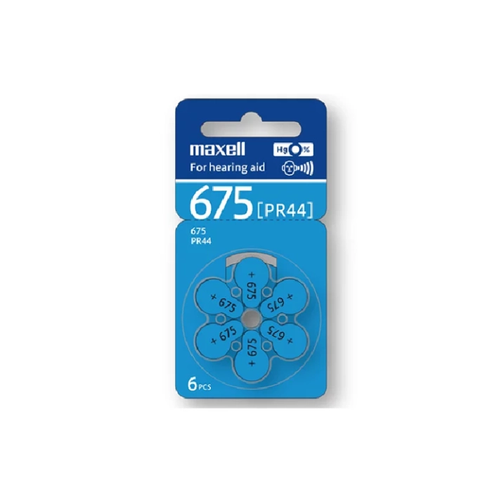 Pr44wa - Pila Maxell Zinc Air 675 Aud. Bl X 6