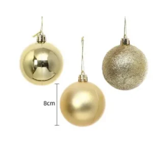 Bambalinas Doradas 6 Piezas 8cm