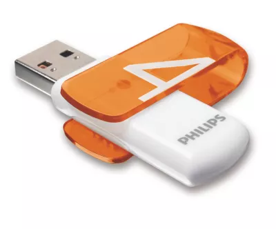 Pendrive USB 2.0 4 GB - Vivid Edition (Orange) Philips