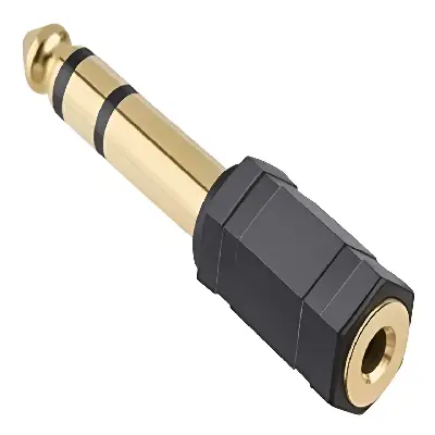 Adaptador De Audio Hembra 3,5mm A Macho 1/4 // Macrotel 097