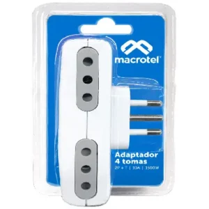 Adaptador Enchufe 10A 4 Enchufes ME-1012A