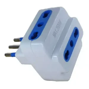 Adaptador Enchufe 3 Tomas Bipaso Macrotel- Sello Sec
