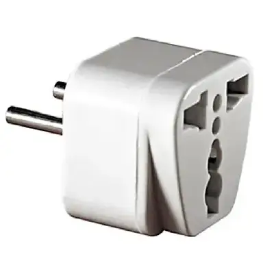 Adaptador Enchufe Corriente Americano A Europeo - Imagen 2