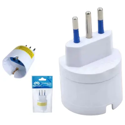 Adaptador Schuko Blanco Macrotel ME-1109