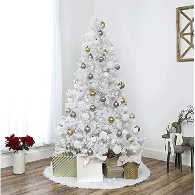 Árbol de Navidad Artificial Blanco 210 cm - Imagen 3