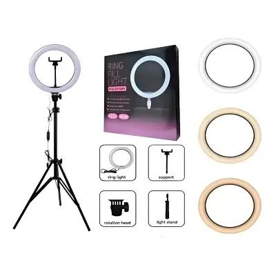 Aros de luz usb 10″ para fotografia con tripode modelo zmx 260 - Imagen 6