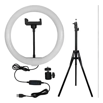 Aros de luz usb 10″ para fotografia con tripode modelo zmx 260