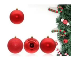 Bambalinas Rojas 6 piezas 8cm