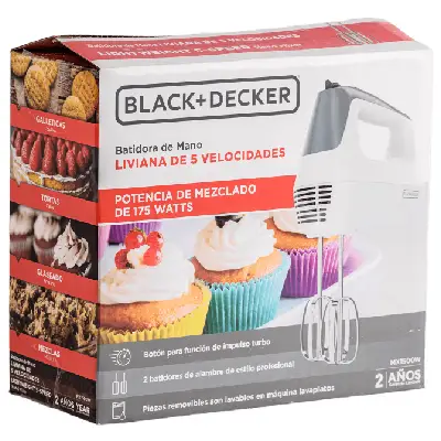 Batidora De Mano Black & Decker Blanca Mx1500 - Imagen 5