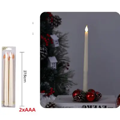 Pack de velas Beige de baterías para decorar