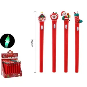 BOLIGRAFO NAVIDEÑO CON LUCES