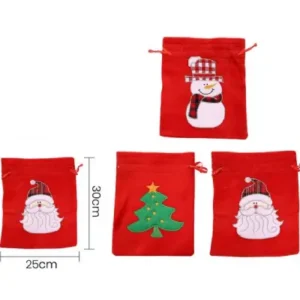 Bolsas de navidad rojas  25cmx30cm