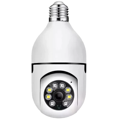 Camara Smart Ip Ampolleta Motorizada 360° Nocturna Color Blanco