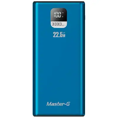 Batería Externa Power Bank 30000 Mah 22.5w Pd Master-g Azul - Imagen 5