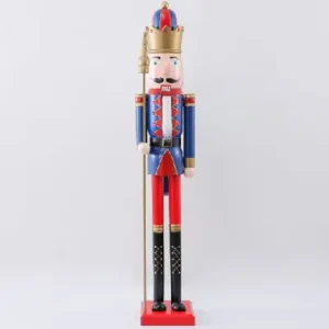 Figura de cascanueces 122cm Azul y Rojo