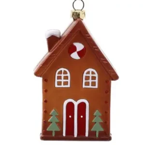 Adorno Colgante de Casita de Jengibre