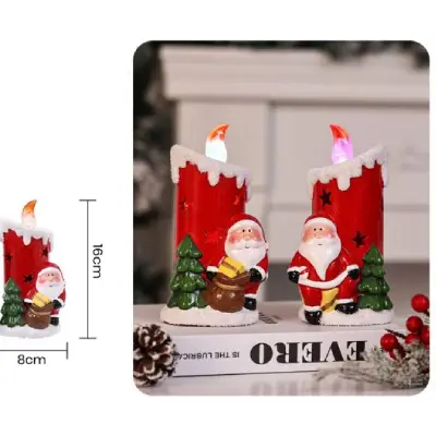 Velas decorativas navideñas en cerámica