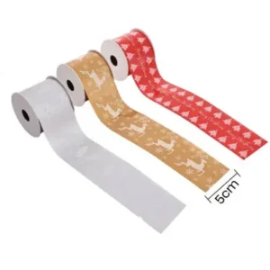 Cinta para decorar navideña multicolor