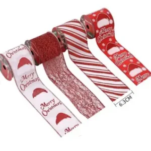 CINTA DECORATIVA ESTAMPADA NAVIDEÑA