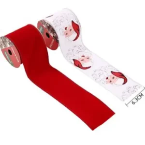 CINTA DECORATIVA NAVIDEÑA DE SANTA CLAUS