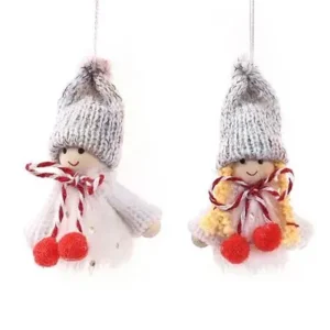 Duo de muñecas navideñas 6cm
