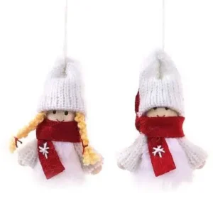 Duo de Muñecos Colgantes con bufanda