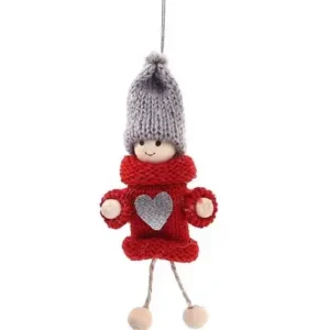 Adorno de peluche colgante navideño 10cm