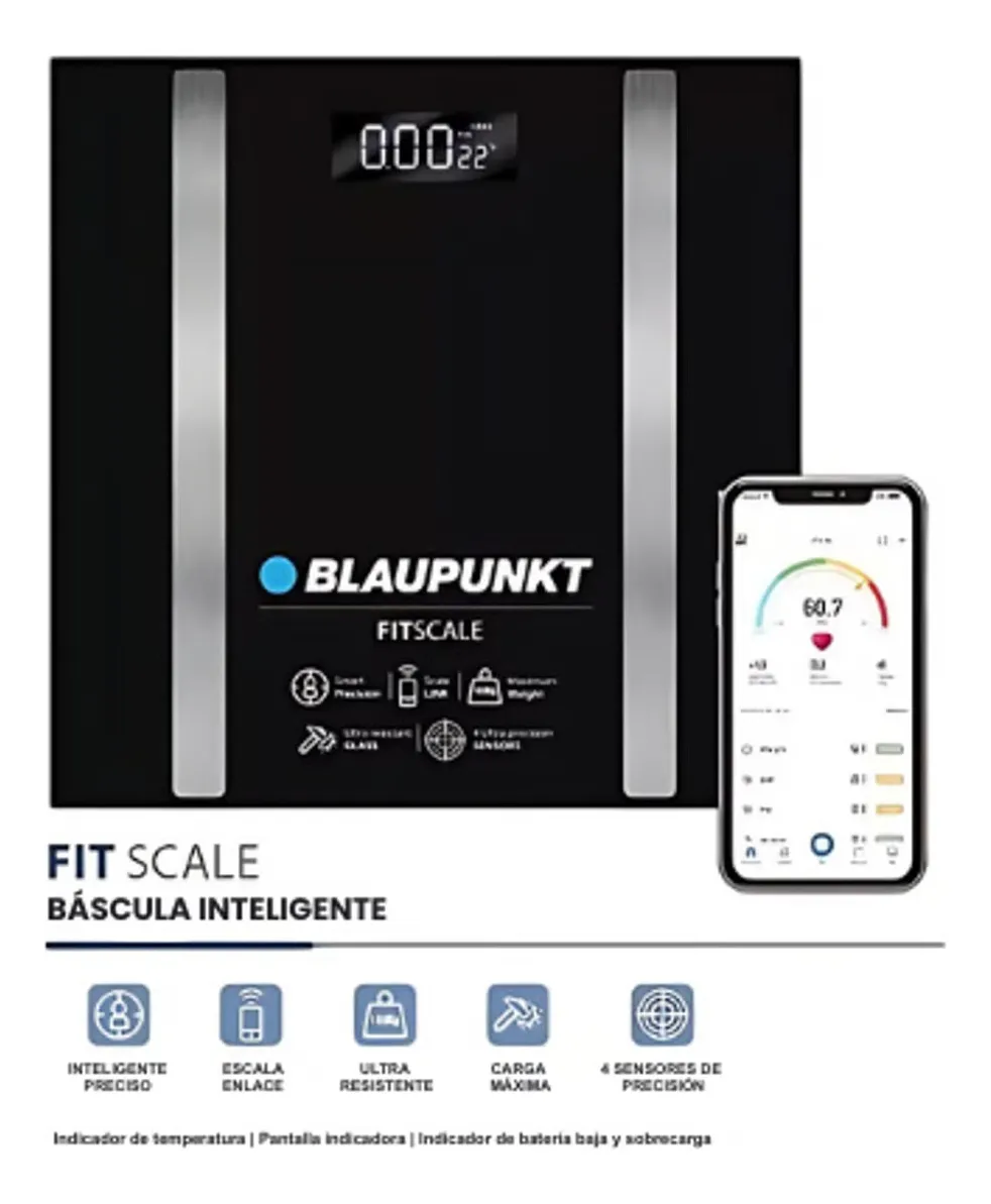 Balanza Digital Blaupunkt Fit Scale Negro - Imagen 3