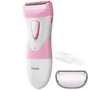 Depilador Philips SatinShave Essential HP6306 00 a Pila - Blanco Rosa
