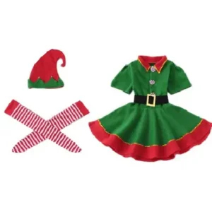 Disfraz de elfa navideña 100cm