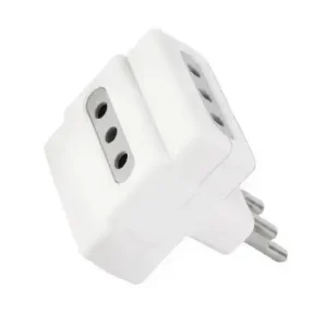 Enchufe Adaptador Triple 1500w Me-1103 Macrotel
