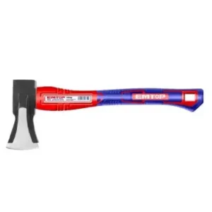 Hacha De Partir 1000Grs Cabo 430Mm Fibra Y Grip Emtop Ehamaf0101