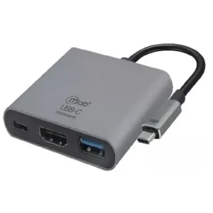 Hub Adaptador Usb C A Usb 3.0 Hdmi Usb C 8862 Mlab - Gris
