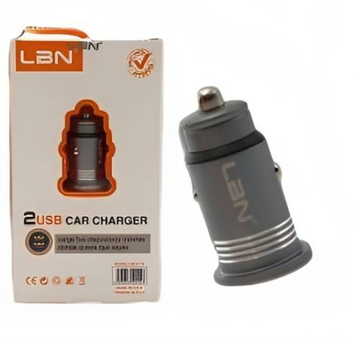 CARGADOR USB PARA VEHÍCULO LBN 12V 2 PUERTOS USB