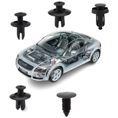 Kit 100 Clip Broche Retención Plástico Auto Lata Tapabarro - Imagen 3