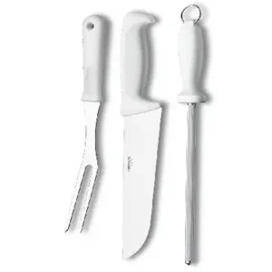 Kit de 3 Cenedores y Cuchillos para Barbacoa Brinox Precision Chaira