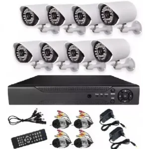 Kit De 8 Cámaras AHD Con DVR 1080p Full HD