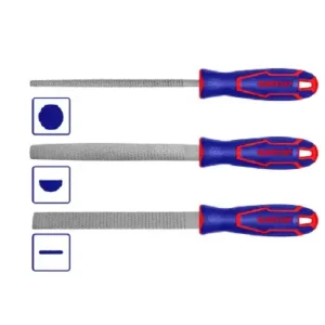 Limas Madera Juego Set 3x1 Acero Escorfina Emtop