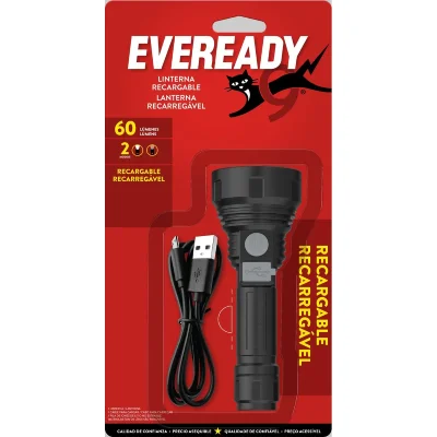 Linterna Eveready EVRVPHCL4 Led Recargable Usb 60 Lúmenes 2 Modos