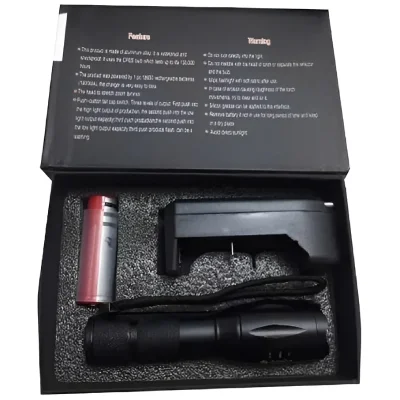 Linterna Led Recargable Xml-t6 2000 Lúmenes - Imagen 2