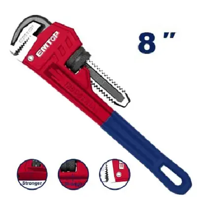 Llave Para Caño Stilson Industrial 200Mm Max.27Mm Emtop Epwh0801 - Imagen 2