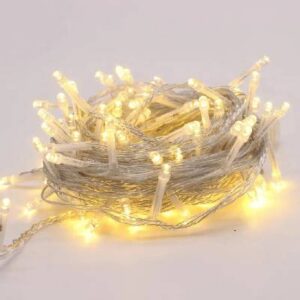 Guirnalda De Luces Navideñas 100 Luces Navidad Amarilla Amarillo