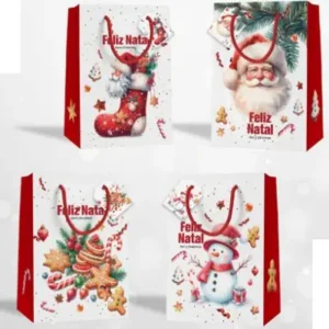 Bolsas de regalo navideñas M7 14X11X6CM