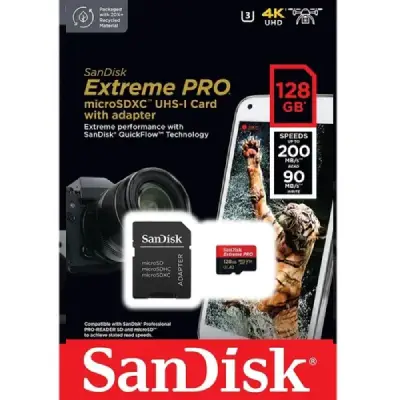 SanDisk Extreme PRO UHS-I SDXC de 128 GB UHS-I / V30 /200 MB/s - Imagen 4