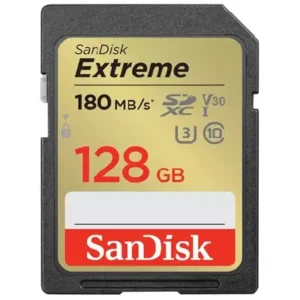 SanDisk Extreme - Memoria SD, 128GB, Clase 10