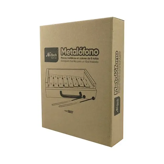 Metalófo Niños Nutech 8 Notas Colorido 5937 - Imagen 3