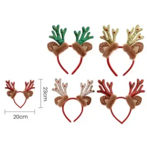 Diademas de cuernos y orejas de reno