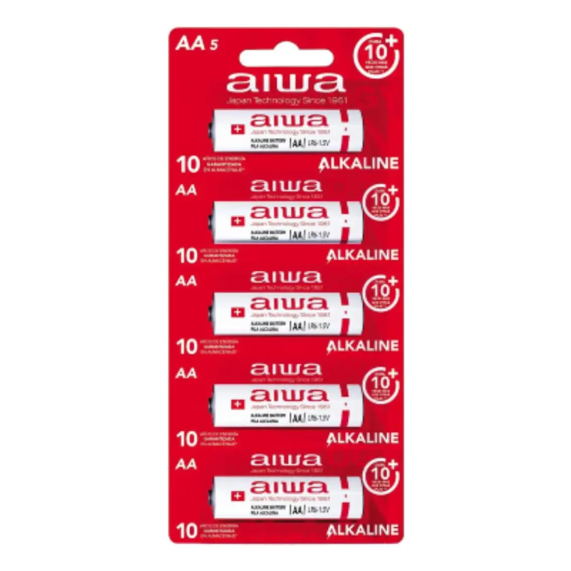 Pack 5 Pilas Alcalinas Aa Aiwa Tecnocenter - Imagen 3