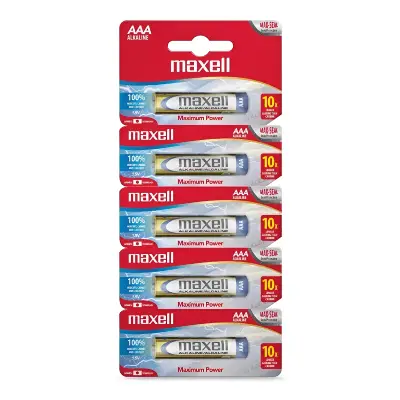 Pack 5 pilas alcalinas AAA Maxell